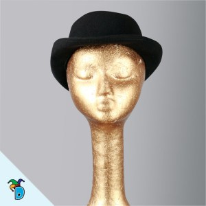 Sombrero Bombin Bombay Terciopelo Bajo